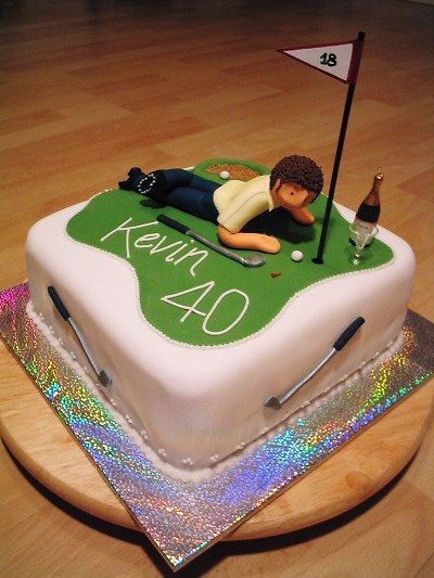 Happy Birthday Kevin Golf Cake