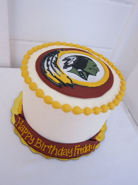 Happy Birthday Redskins Cake