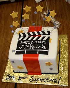 Hollywood Birthday Sheet Cake