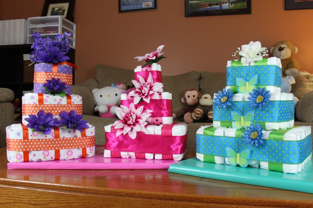 How to Make Square Diaper Cake