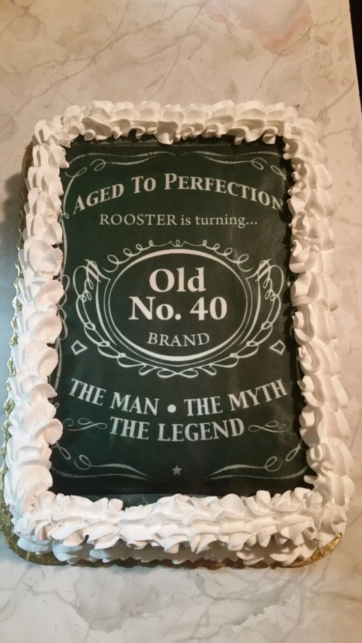 Jack Daniel's 40th Birthday Cake