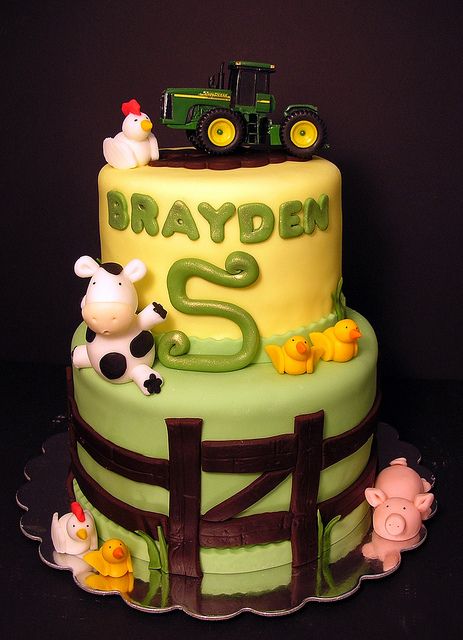 John Deere Farm Birthday Cake