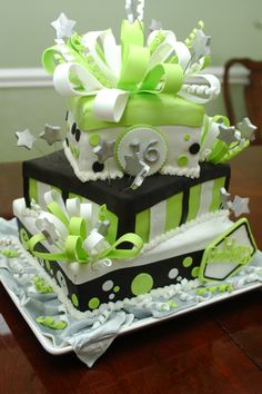 10 Photos of 21 Birthday Cakes Lime Green