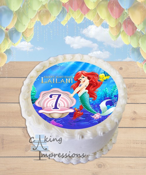 Little Mermaid Edible Cake Toppers