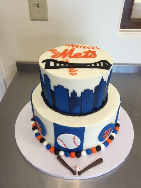 Mets Baseball Birthday Cake