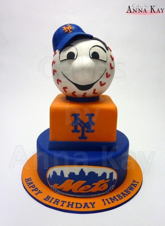 Mets Baseball Birthday Cake