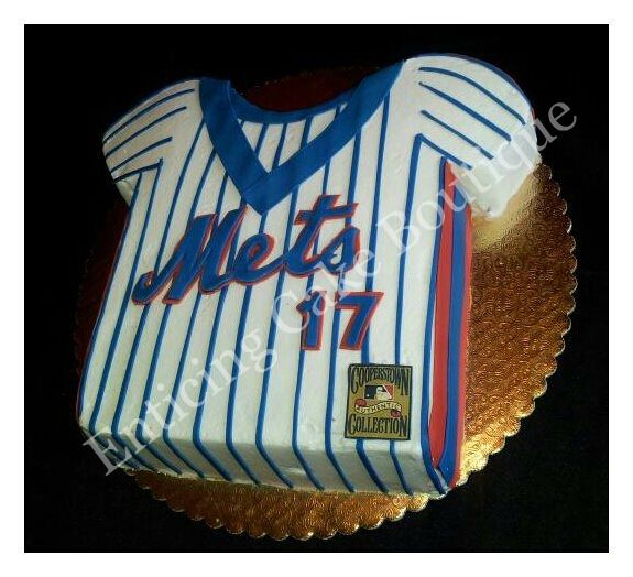 Mets Baseball Jersey Cake