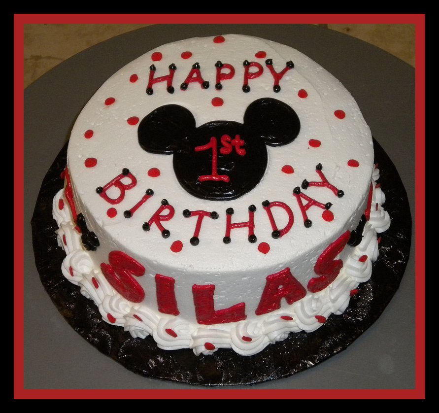 Mickey Mouse 1st Birthday Cake