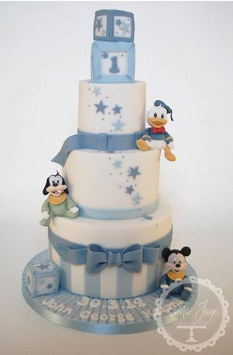 Mickey Mouse Baby Shower Cake