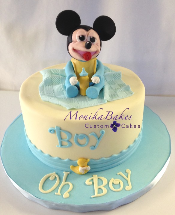 Mickey Mouse Baby Shower Cake