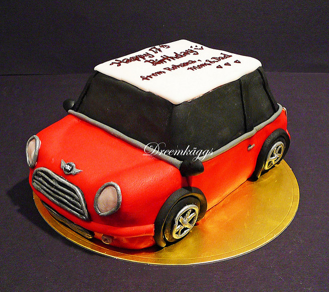 Mini Cooper Birthday Cake