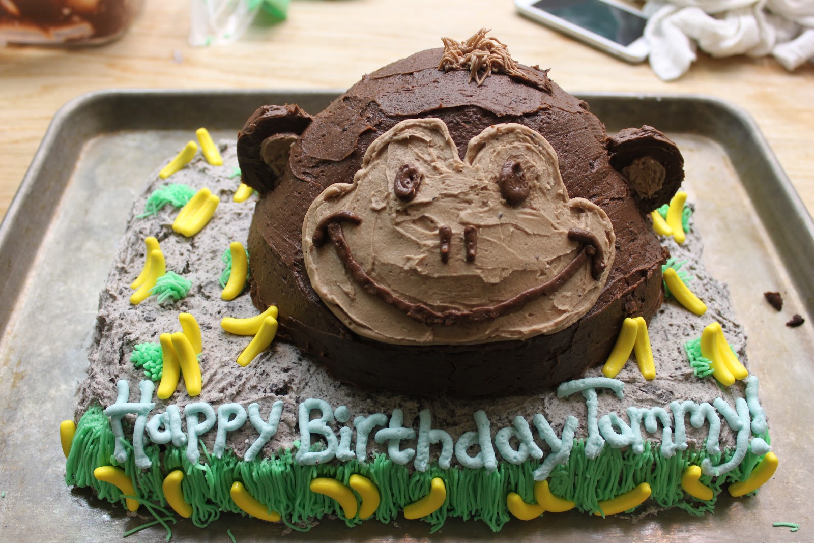 Monkey Birthday Cake