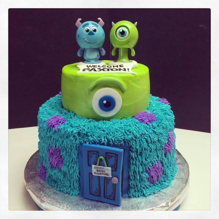 8 Photos of Monster Inc Shower Cakes