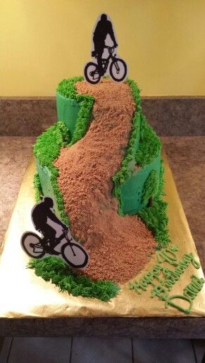 Mountain Bike Birthday Cake