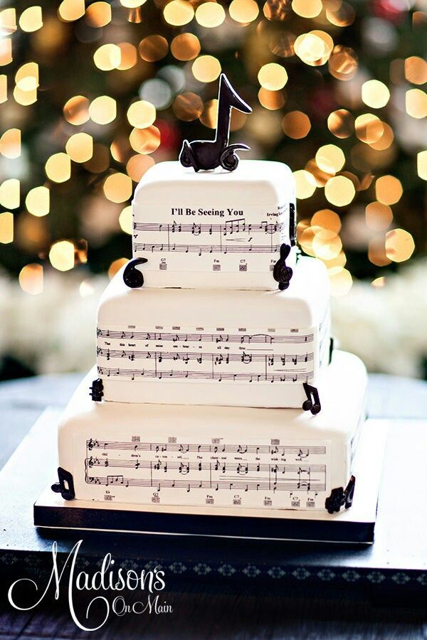 10 Photos of Grooms Cakes Wedding Music