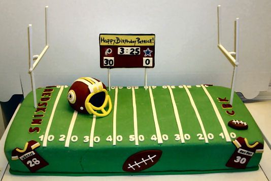 NFL Football Birthday Cakes