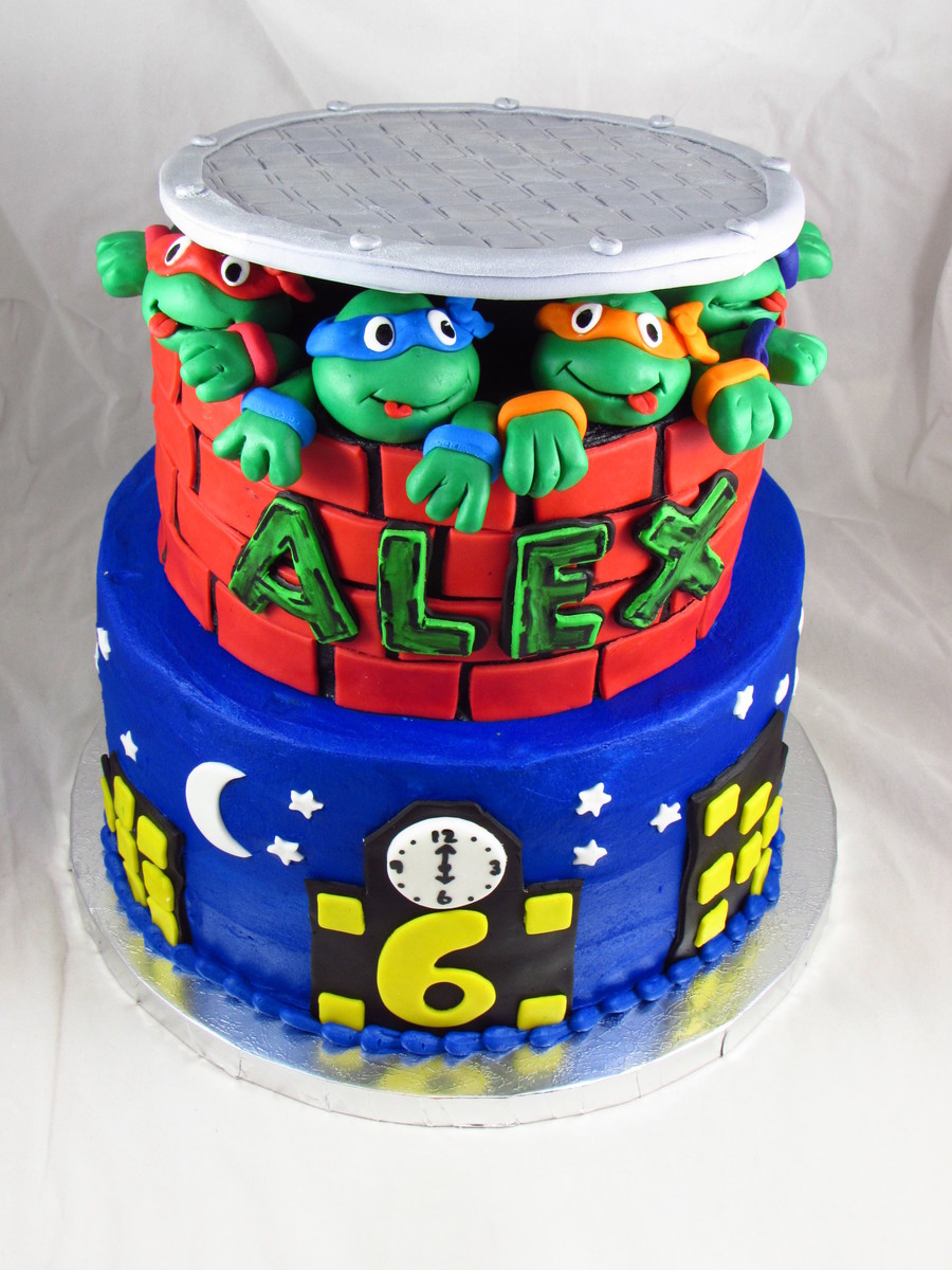 Ninja Turtle Birthday Cake