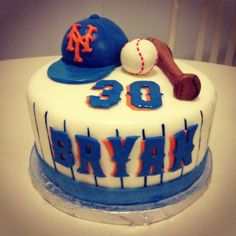 NY Mets Happy Birthday Cake