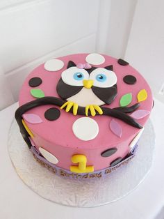 Owl Birthday Cake