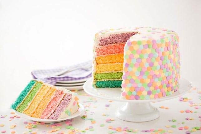 Pastel Rainbow Cake