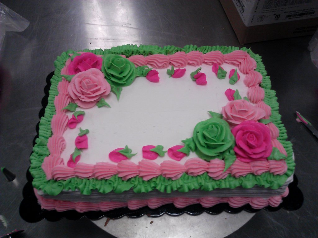 Pink and Green Cake Sheet