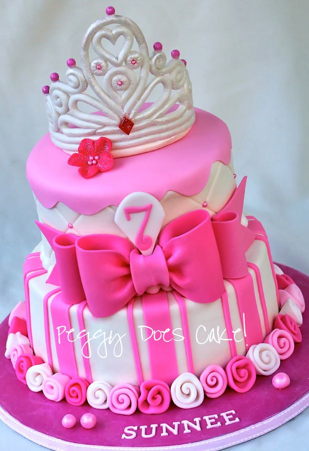 Pink Princess Birthday Cake