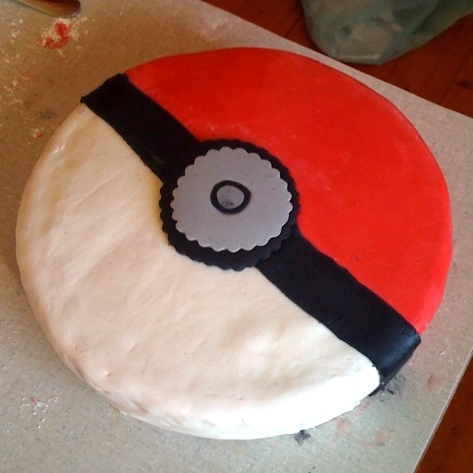 Pokeball Birthday Cake