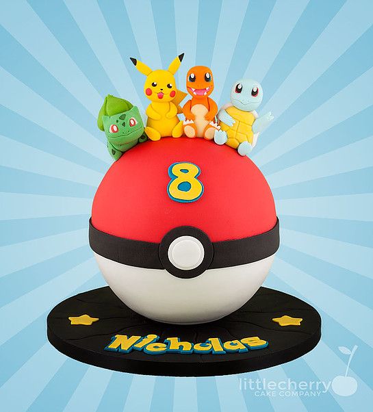 Pokemon Pokeball Cake