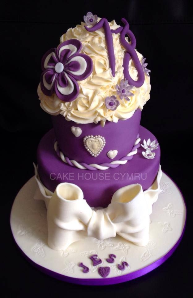 Purple 18th Birthday Cakes for Girls