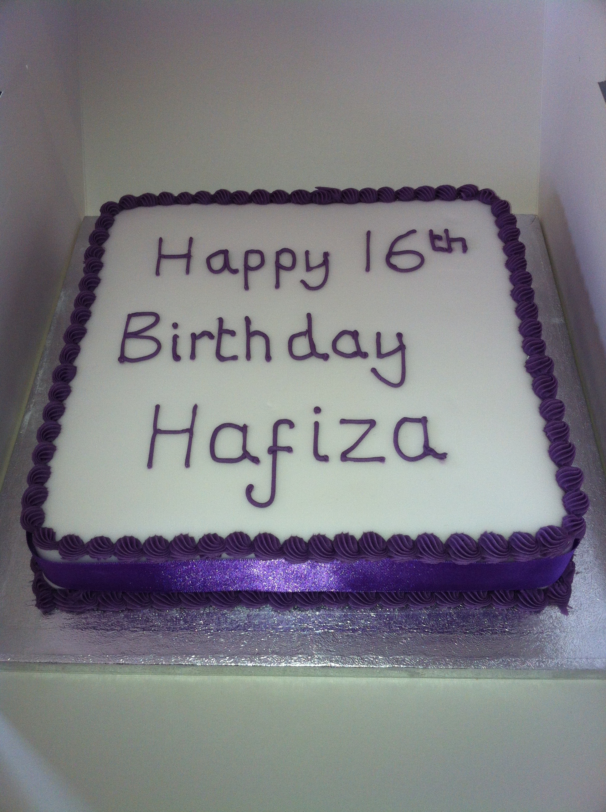 Purple Sweet 16 Birthday Cakes