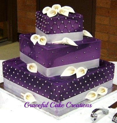 Purple Wedding Cake