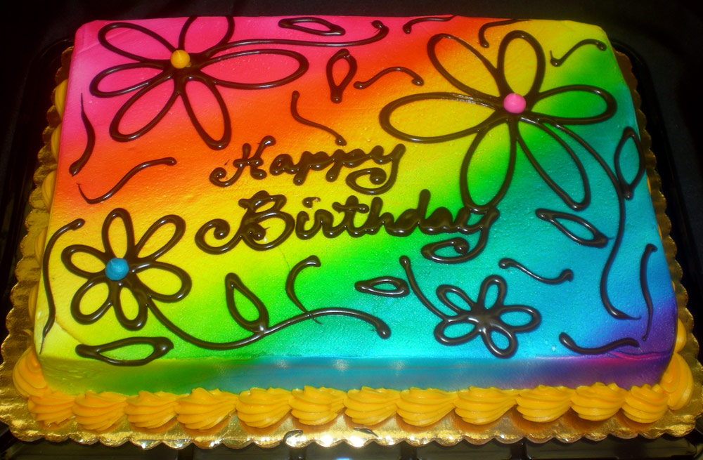 Rainbow Birthday Cake