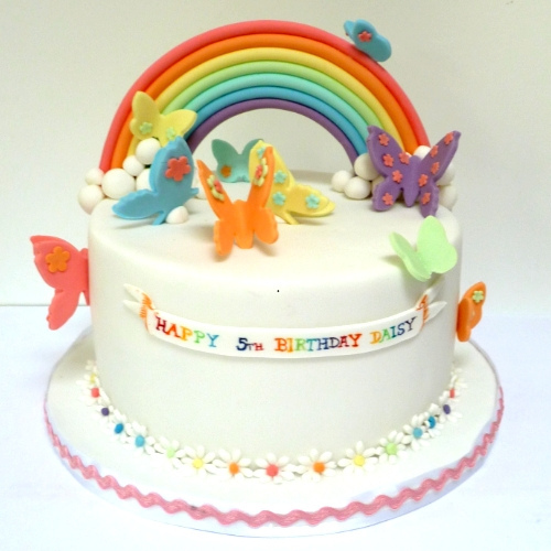 Rainbow Butterfly Cake