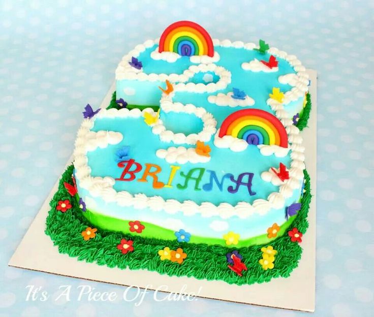 Rainbow Slab Cake