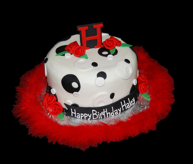 9 Photos of Red And White Circle S Birthday Sheet Cakes