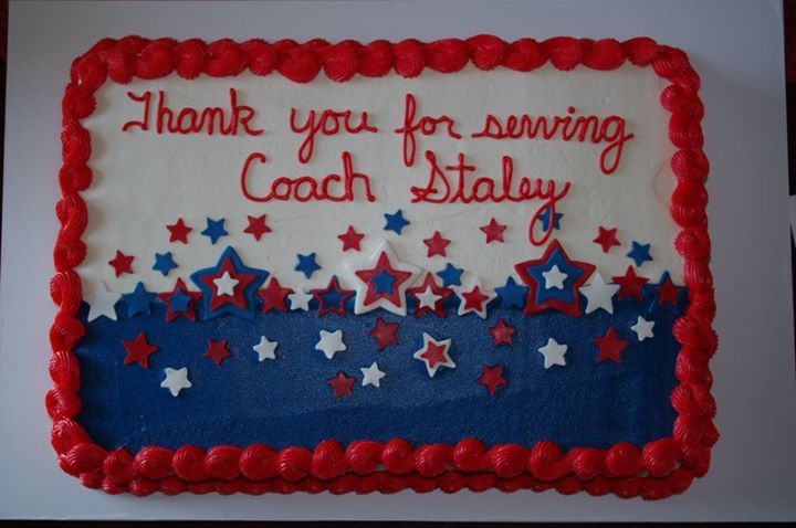 Red White and Blue Sheet Cake