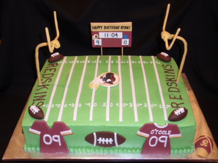 Redskins Birthday Cake