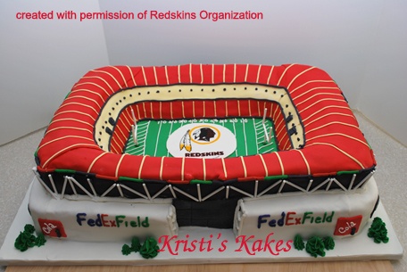 Redskins Football Cake