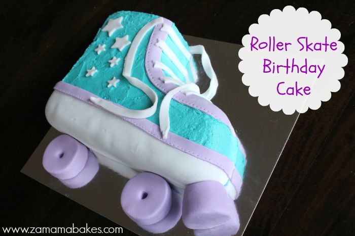 Roller Skate Birthday Cake