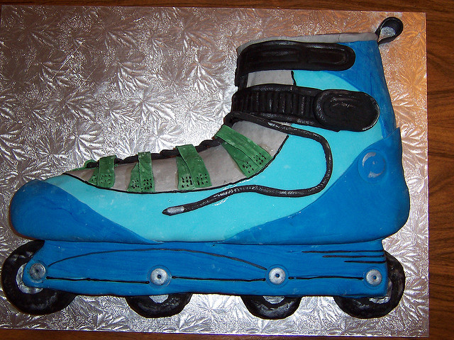 Rollerblade Birthday Cake