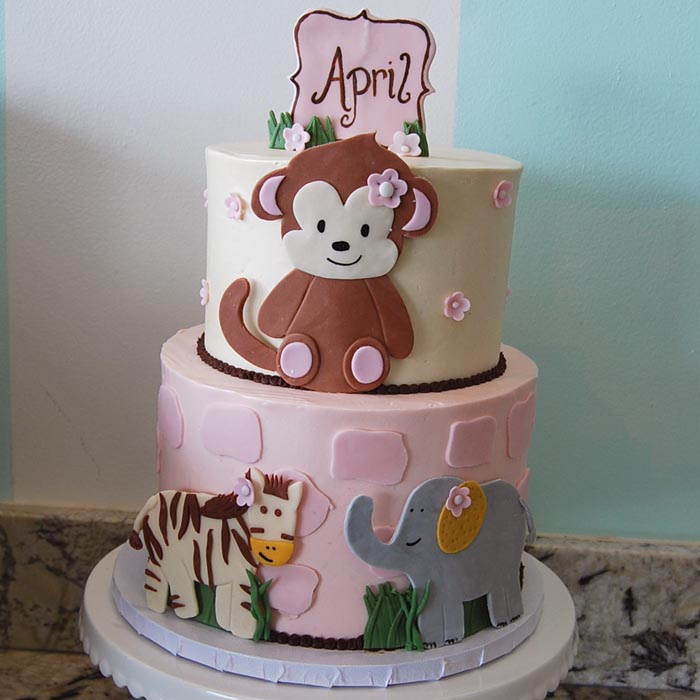 Safari Baby Shower Cake