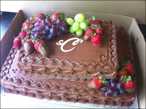 Sheet Cake with Fresh Fruit