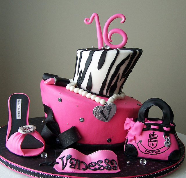 Sweet Sixteen Birthday Cake