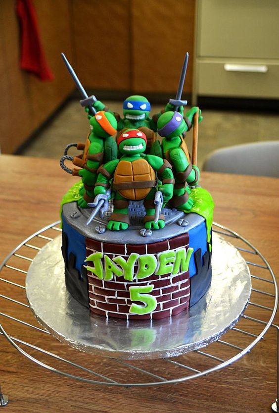 Teenage Mutant Ninja Turtles Birthday Cake