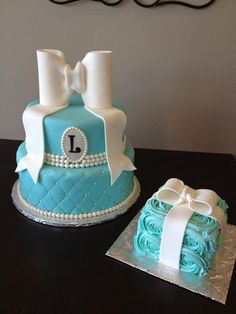 Tiffany Blue Birthday Cake