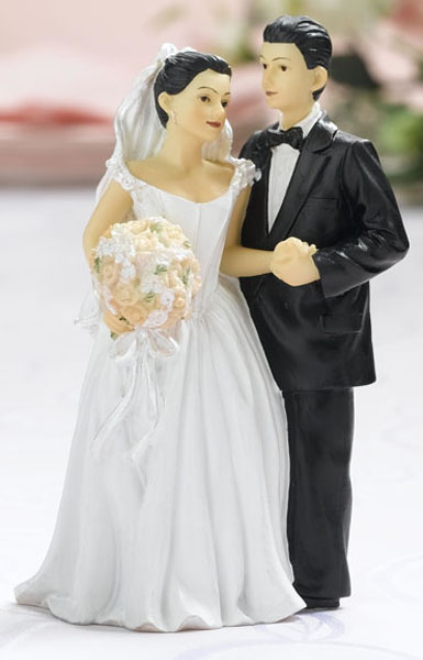 Traditional Wedding Cake Toppers Bride and Groom