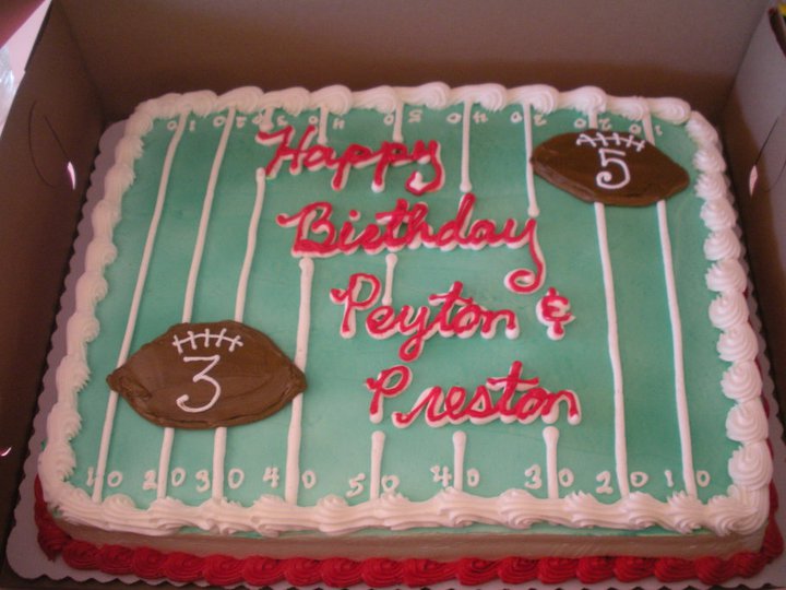 Vons Bakery Cakes Football