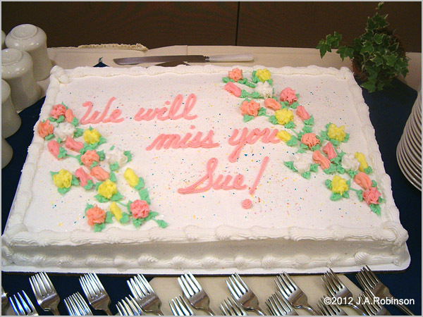 We Will Miss You Retirement Cake