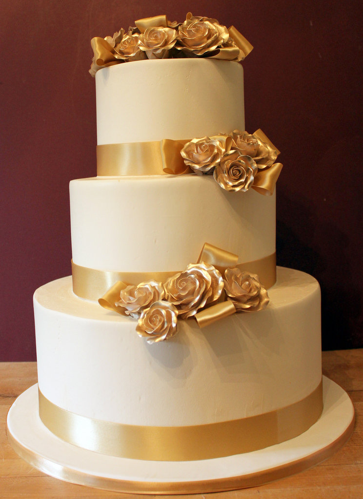 Wedding Cake with Gold