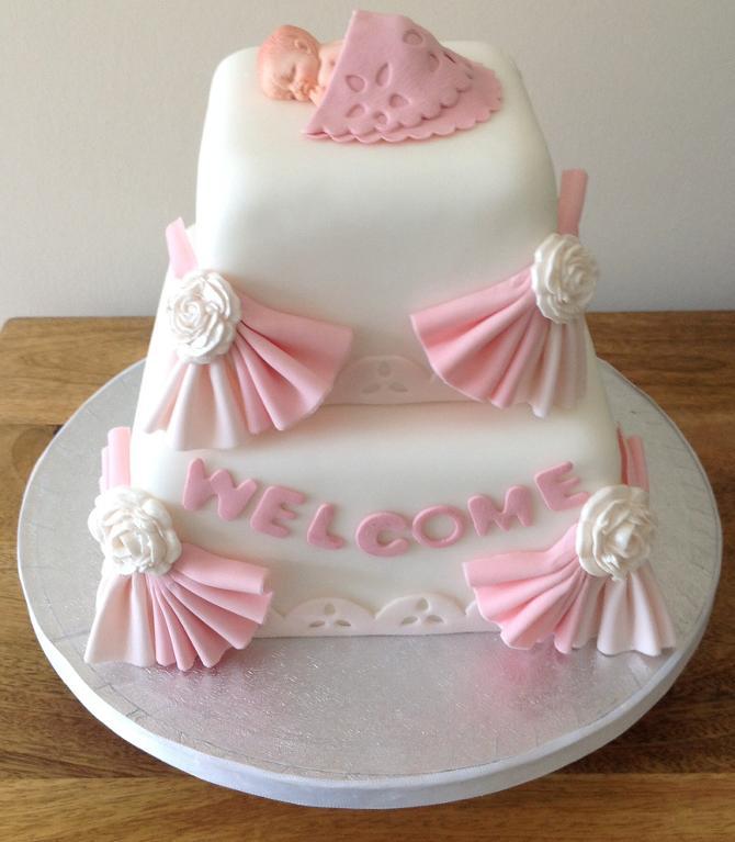 Welcome Baby Girl Cake